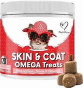 NutriPaw Skin & Coat Omega Treats 120 Chews - Strengthen, Shine & Nourish