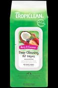 TropiClean Deep Cleaning Pet Wipes