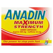 Anadin Maximum Strength Caps 12 image
