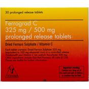 Ferrograd C 325mg/500mg Prolonged release Tablets 30
