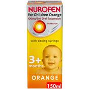 Nurofen for Children Orange 100mg/5ml Oral Suspension 150ml (Ibuprofen) image