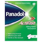 Panadol Actifast 500mg Tablets 20 (Paracetamol) image