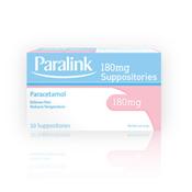 Paralink 180mg Suppositories 10 (Paracetamol) image