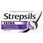 Strepsils Extra Blackcurrant Lozenges 24 image