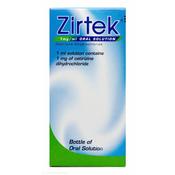 Zirtek 1 mg/ml oral solution 100ml (Cetirizine) image