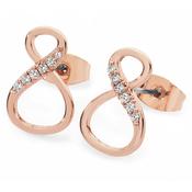 8 Shape Infinity Stud Earrings Rose Gold image