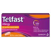 Telfast Allergy Tablets 120mg 30 (Fexofenadine)