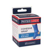 Physiologix Cohesive Wrap Blue 7.5cm X 4.5cm image