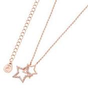 Tipperary Crystal Star Interlocking Pendant Rose Gold image