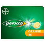 Berocca Orange Energy Vitamins 45 Effervescent Tablets image