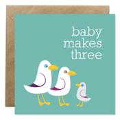 Bold Bunny Baby Makes Three Card image