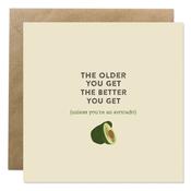 Bold Bunny Birthday Avocado Card image