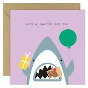 Bold Bunny Jawsome Birthday Card image