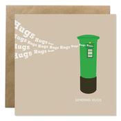 Bold Bunny Sending Hugs Card