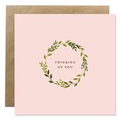 Bold Bunny Thinking of you Pink Card image