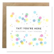 Bold Bunny Yay! you're here Card image