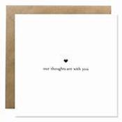 Bold Bunny Our Thoughts Are With You Card image