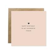 Bold Bunny Vegan Birthday Card image