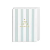 Cherished Mini Greeting Card - A Tiny Little Miracle Blue image