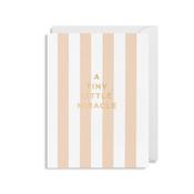 Cherished Mini Greeting Card - A Tiny Little Miracle Pink image