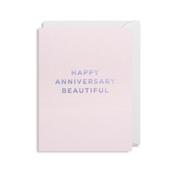 Cherished Mini Greeting Card - Happy Anniversary Beautiful image