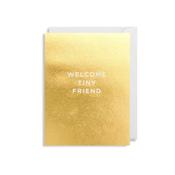 Cherished Mini Greeting Card - Welcome My Tiny Friend image
