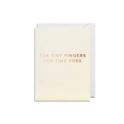 Cherished Mini Greeting Card - Ten Tiny Fingers Ten Tiny Toes image