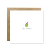 Bold Bunny A Pea Birthday Greeting Card image