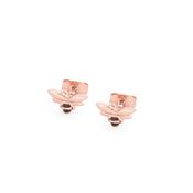 Tipperary Crystal Bee Rose Gold Stud Earrings image