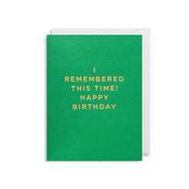 Cherished - I Remembered this Time Happy Birthday Greeting Card image