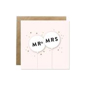 Bold Bunny Mr &amp; Mrs Card image