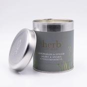 Herb Dublin - Lemongrass &amp; Ginger Tin Candle image