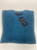 Gilt Edge Men's Jumper Crew Neck Teal Reef