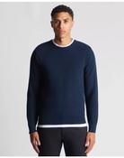 Men's Long Sleeve Crew Neck Navy 58665\28
