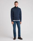 Men's Polo Neck Sweater Remus Uomo 58853 28 Navy Indigo