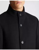 Remus Uomo Men's Wool Overcoat Black Jonah