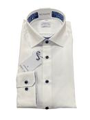 Seidensticker Mens Shirt White Contrast  Button