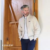 Kenrow Mens Zip Through Darragh Stone
