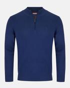 Andre Half Zip Mens Sweater Inch Cobalt
