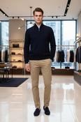 Gilded Gentlemen Harold Knit Reed Navy