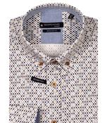 Giordano Men's Short Sleeve Navy/Tan Shirt 516027/60 image