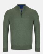 Andre Half Zip Mens Sweater Tory Olive