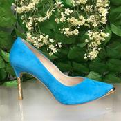 Emis 28010 4 Inch Heel Shoes-Turquise-8