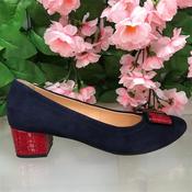 Bioeco 5632 Occasion Shoe-Navy Red-37