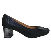 Bioeco By Arka 5754 Wider Fit Heel Shoe-Navy-38 image
