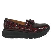 Bioeco By Arka Croc Patent Loafer-Burgundy-38
