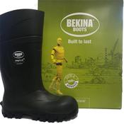 Bekina Steplite X Steel Toe Wellies-Green-4