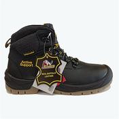 Children Buffalo Lace Safety Boot-Black-6