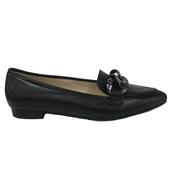 Gabor Carol Loafer Shoe-Black Leather-5