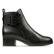 Clarks Mila Charm-Black Leather-5